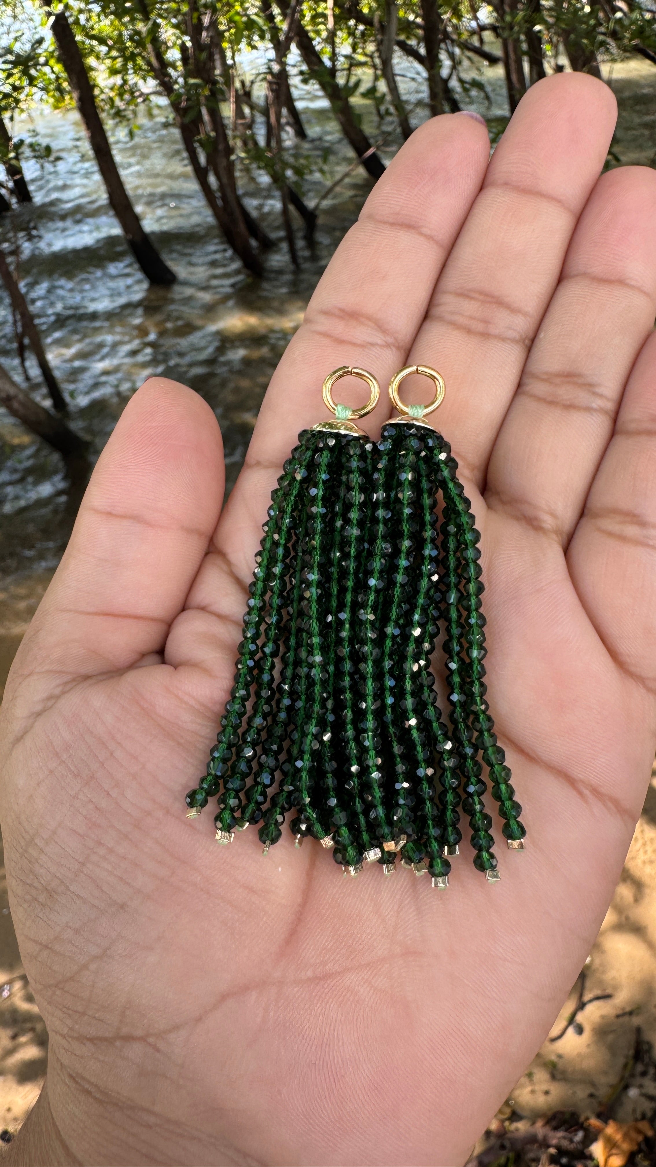 Franjas avulsas - Esmeralda escuro