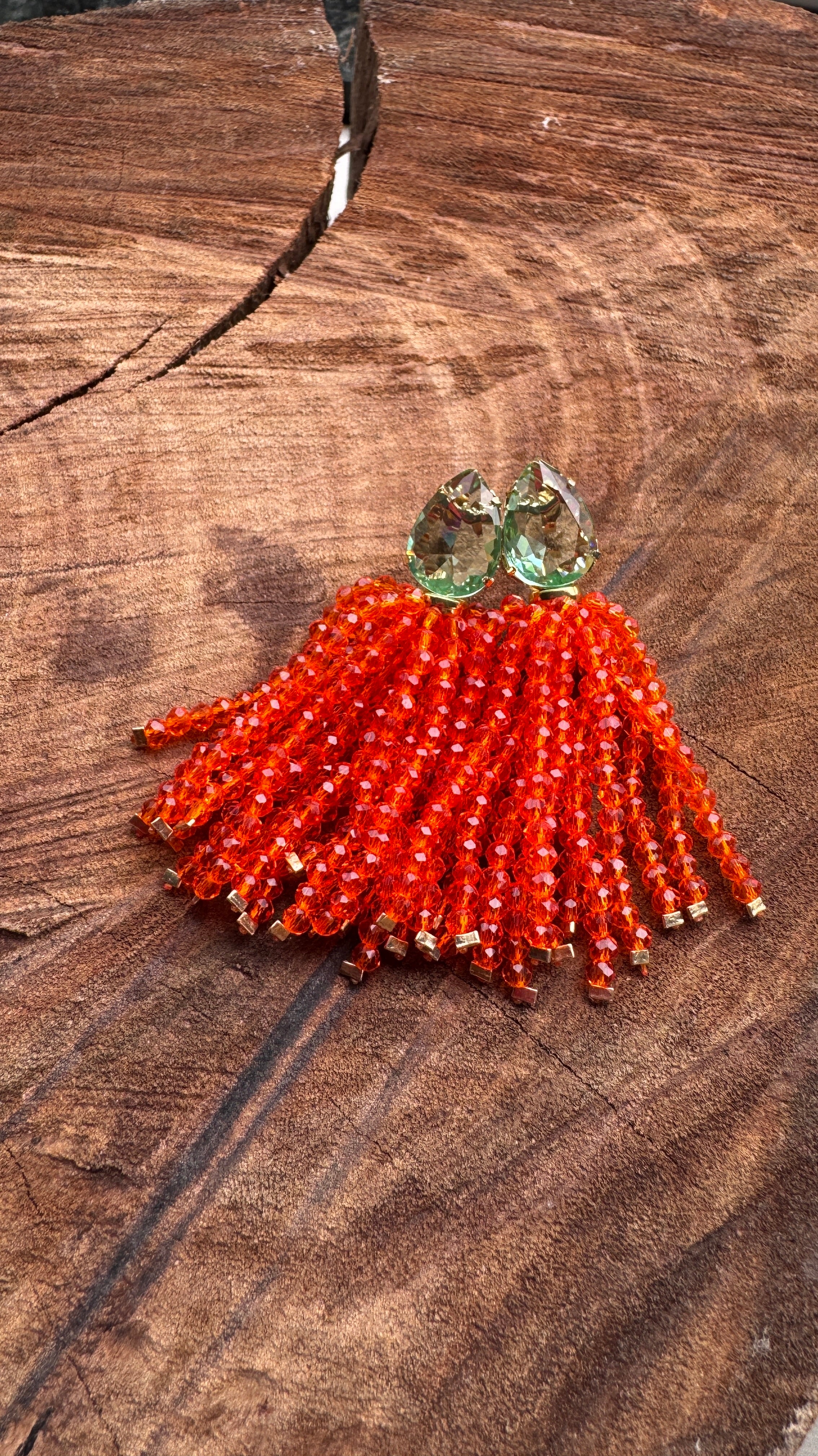 Brinco Claudia - Coral