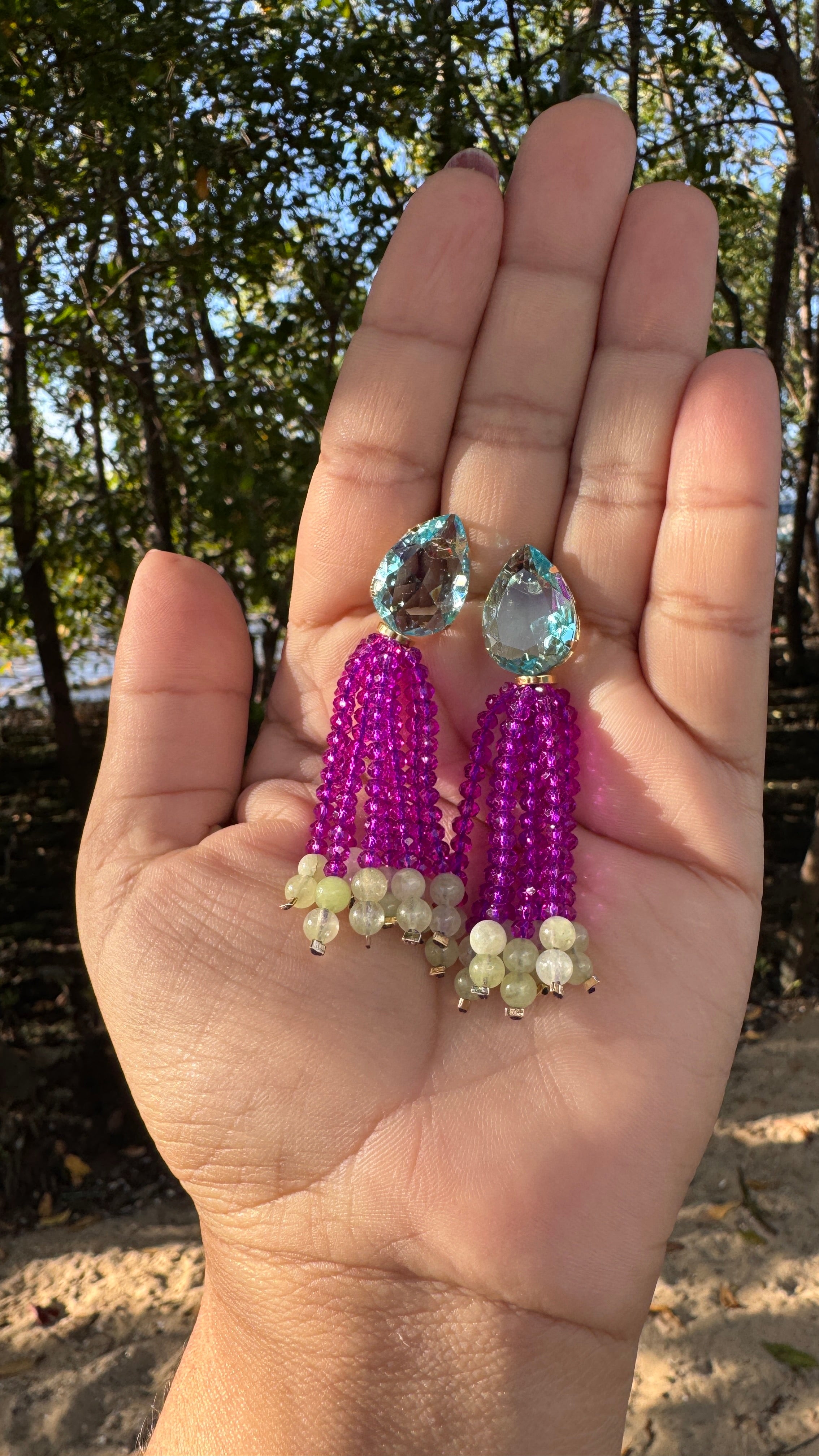 Brinco Capadócia - Fúcsia