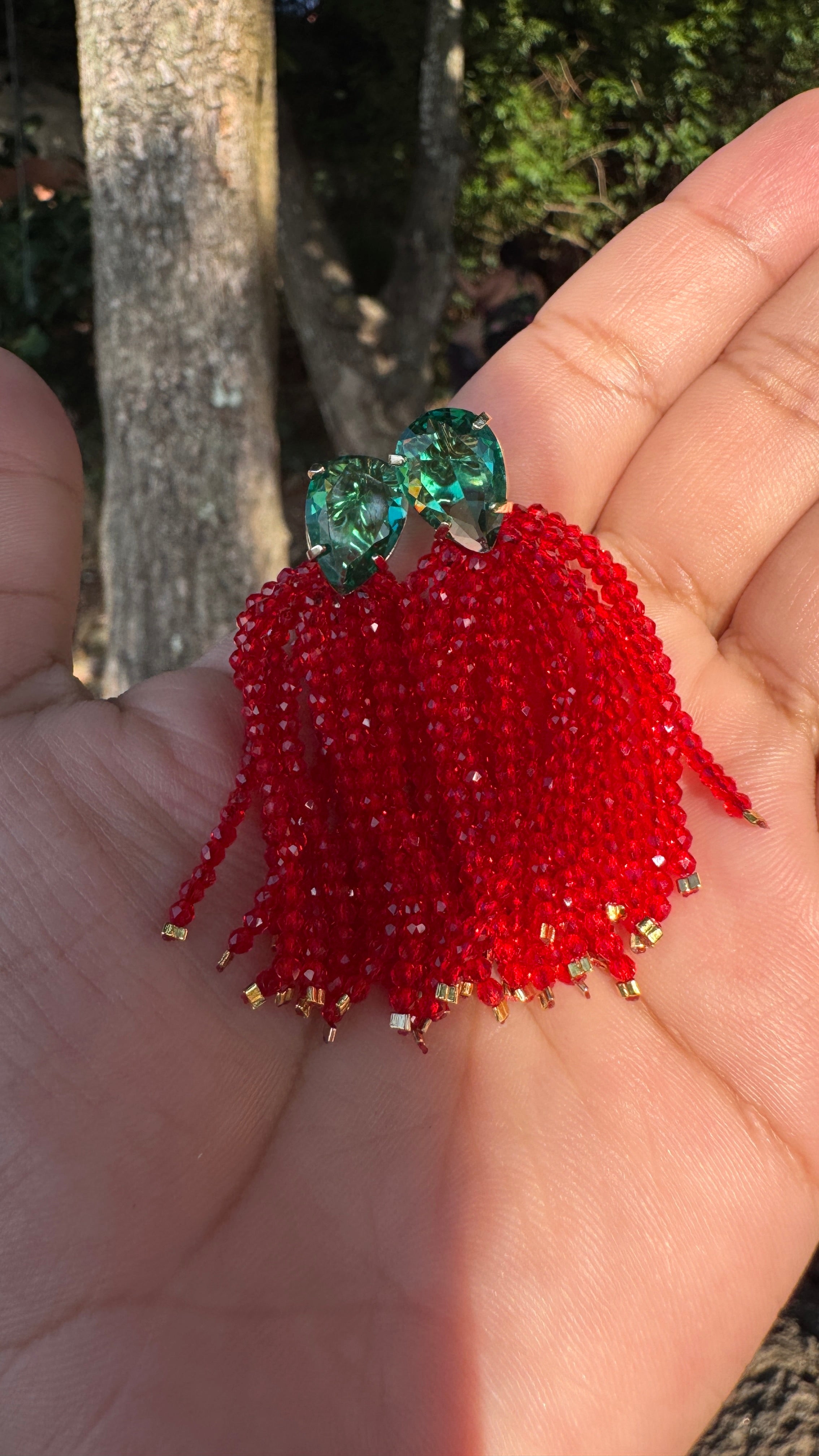 Brinco Clarissa - cherry