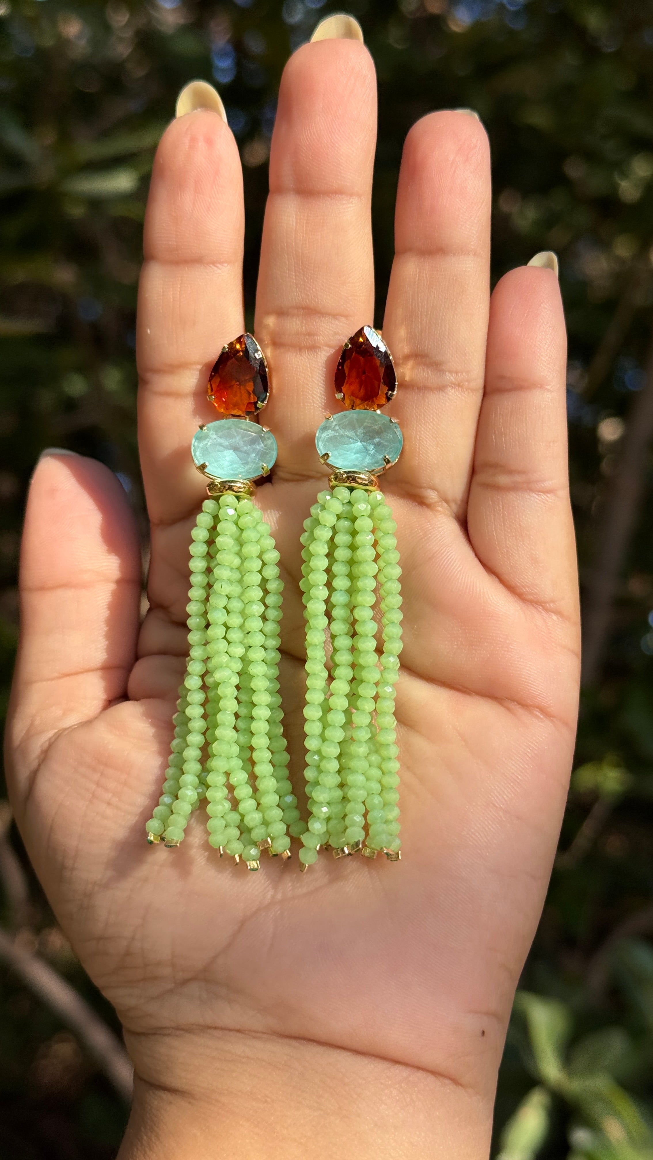 Brinco Taynara - Gota marrom