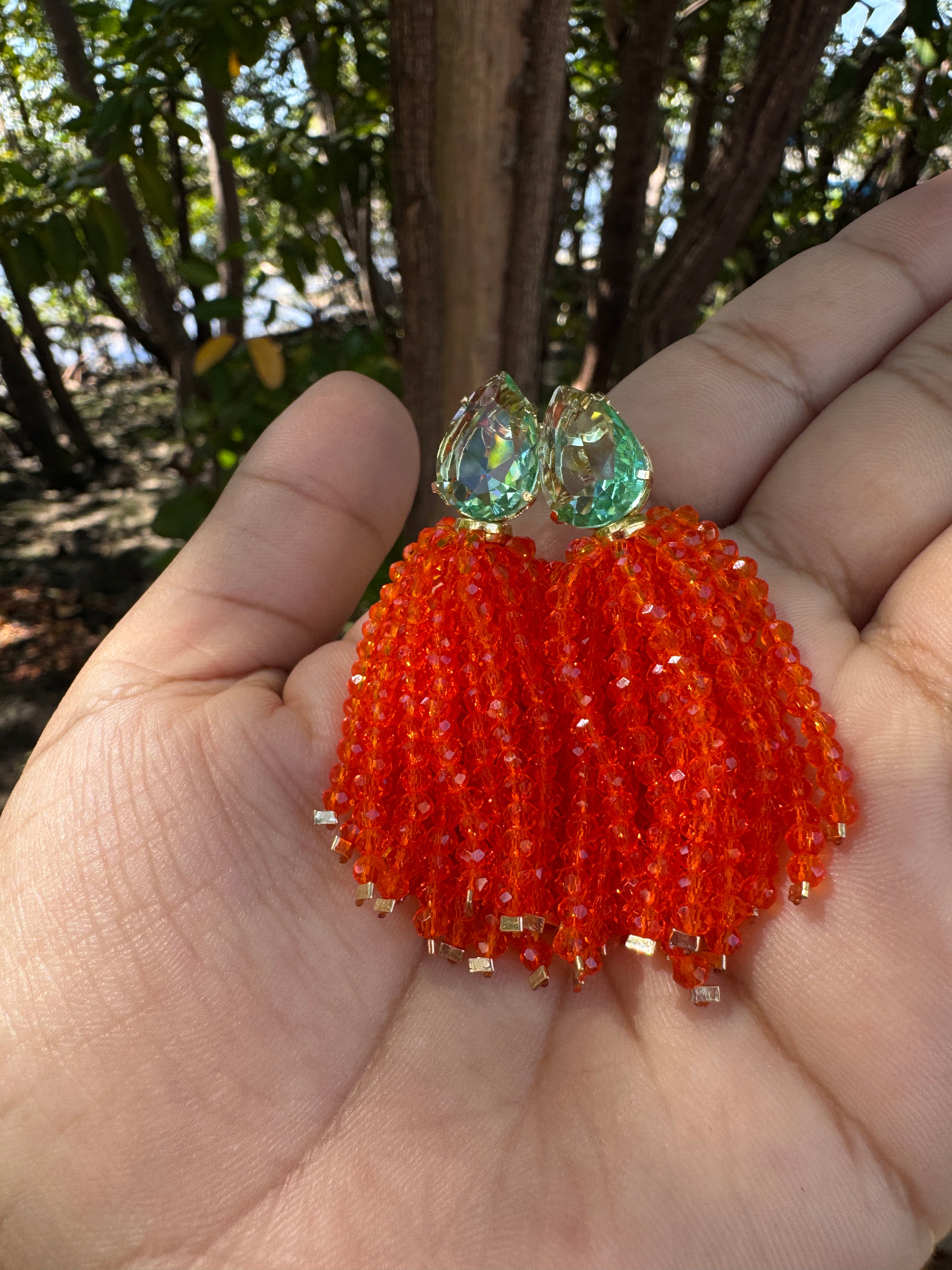 Brinco Claudia - Coral