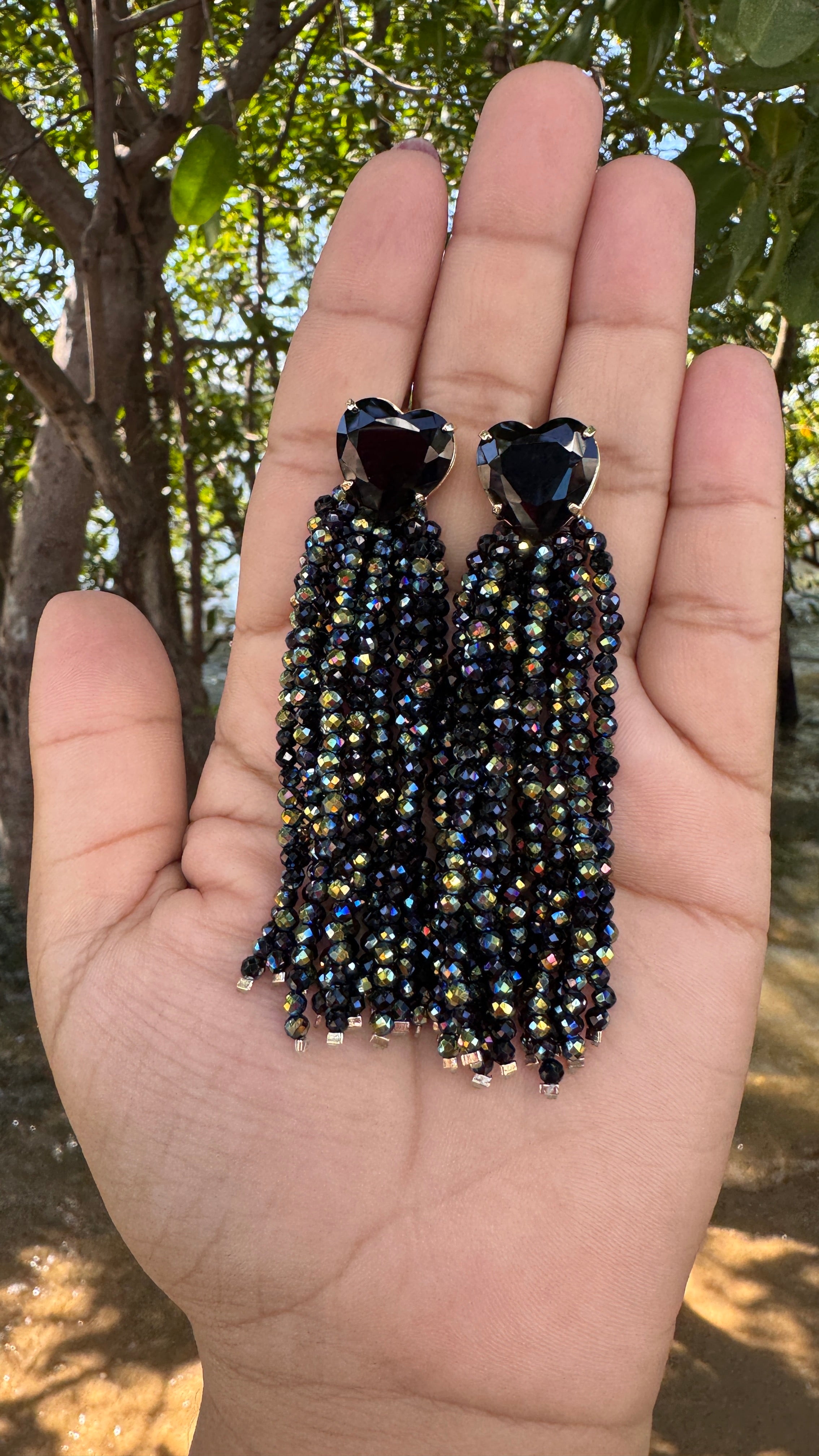 Brinco Larissa - Preto mesclado