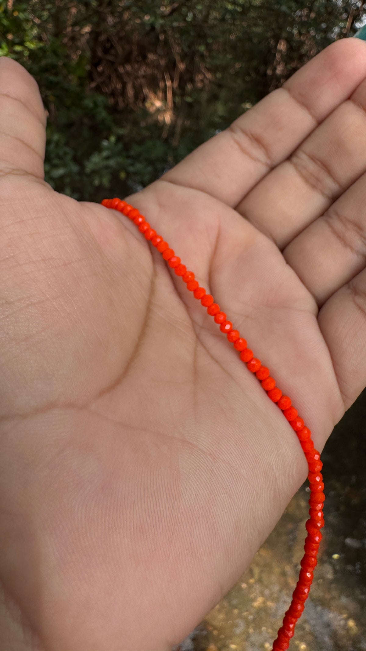 Colar de cristal liso - Leitoso - Linha Essencial
