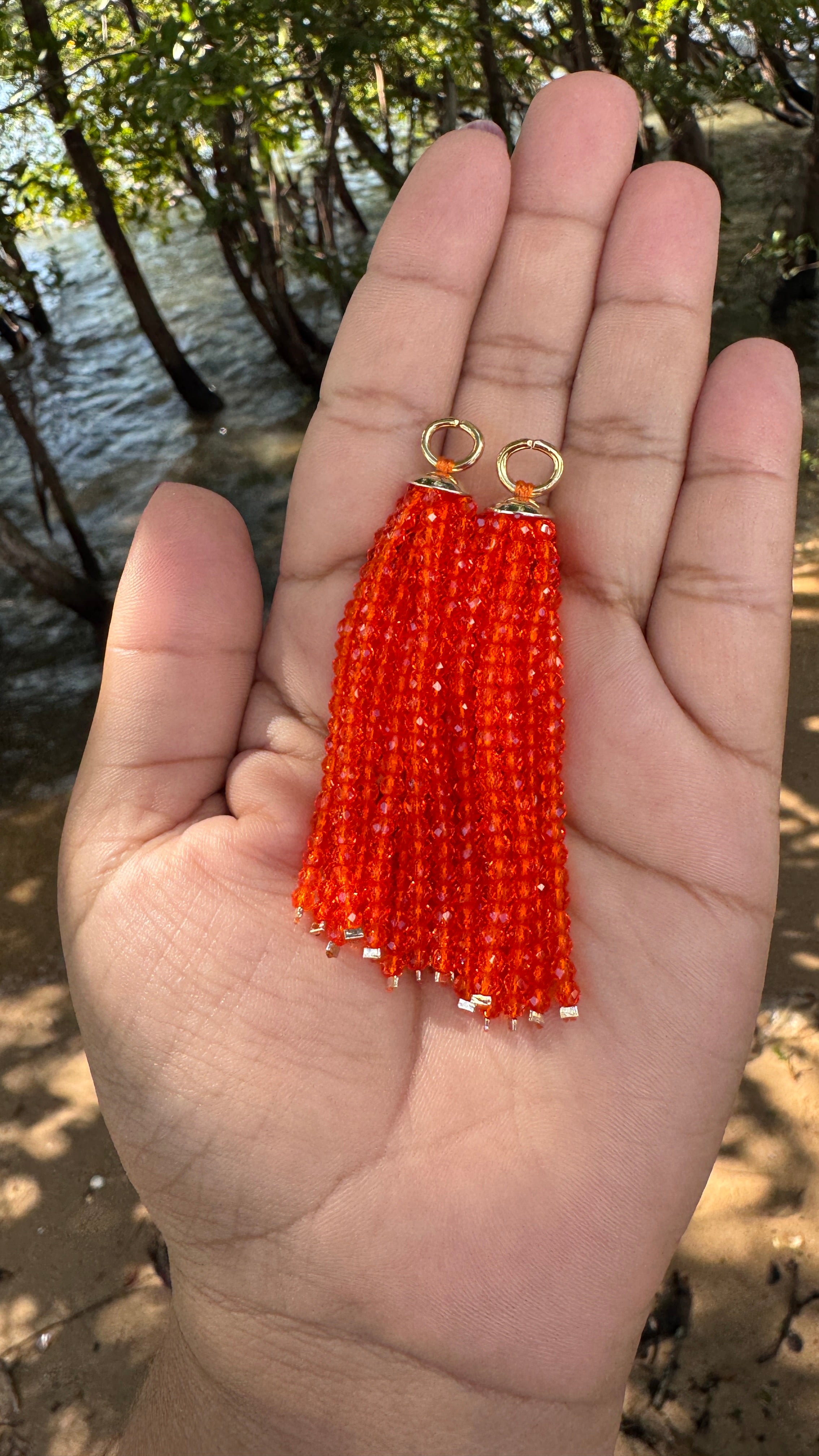 Franjas avulsas - Coral translúcido