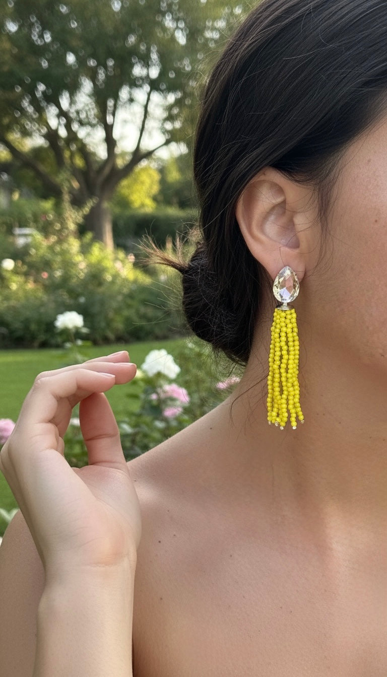 Brinco Gisele - amarelo