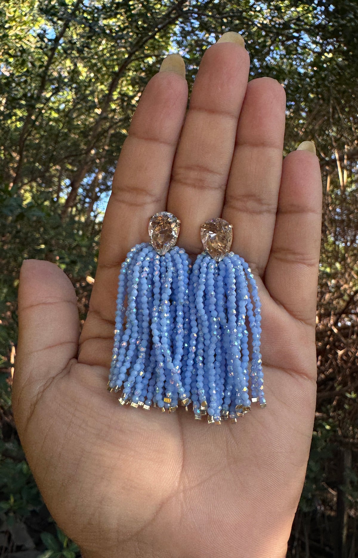 Brinco Clarissa  - azul claro boreal