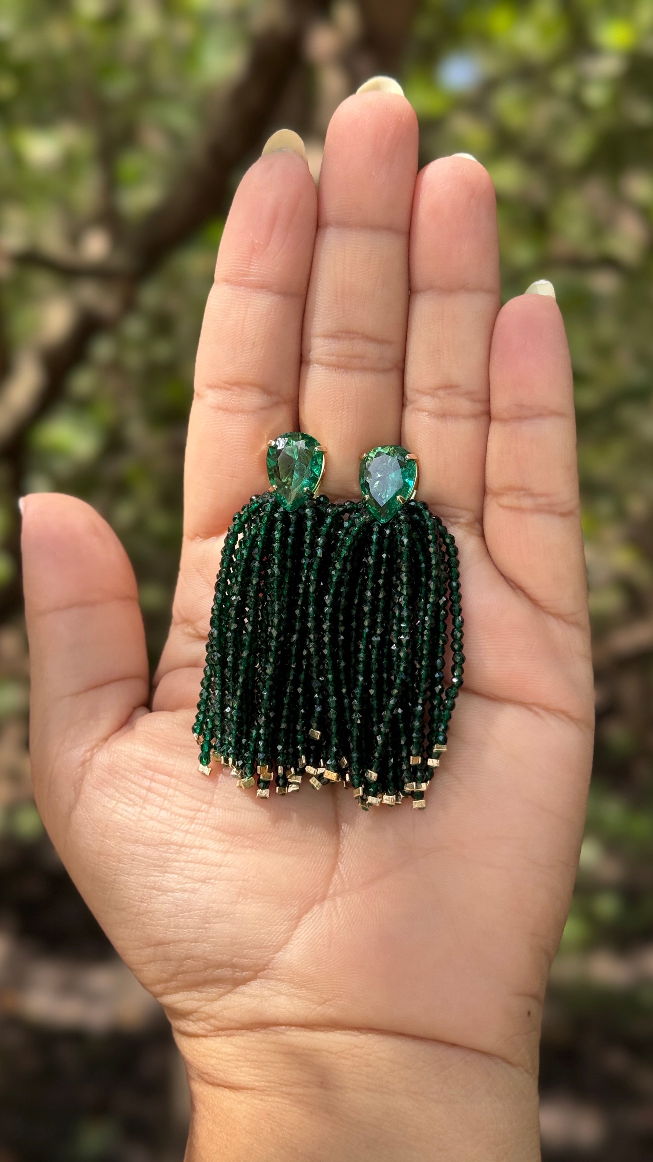 Brinco Clarissa - verde floresta
