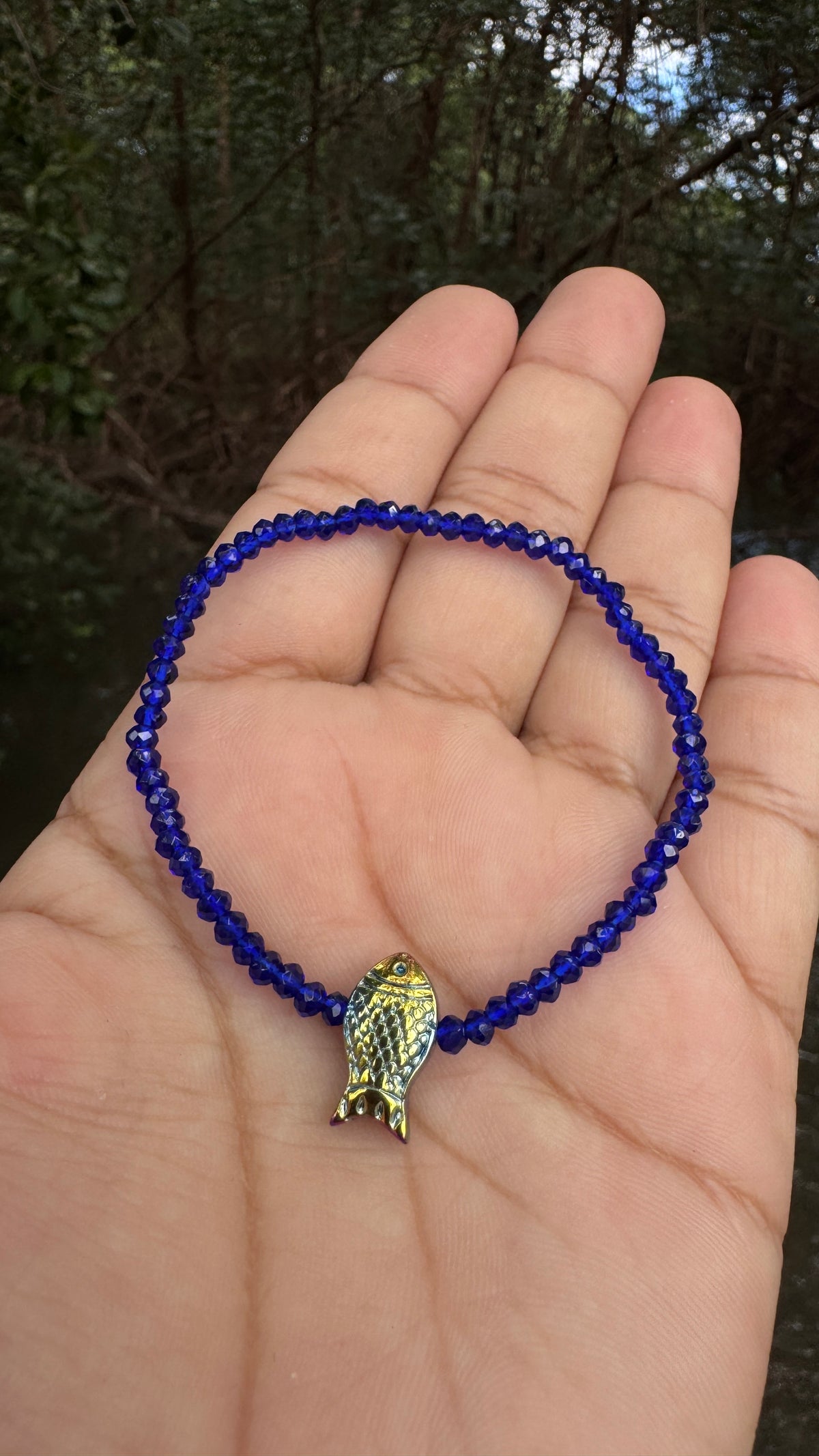 Pulseira peixe hematita