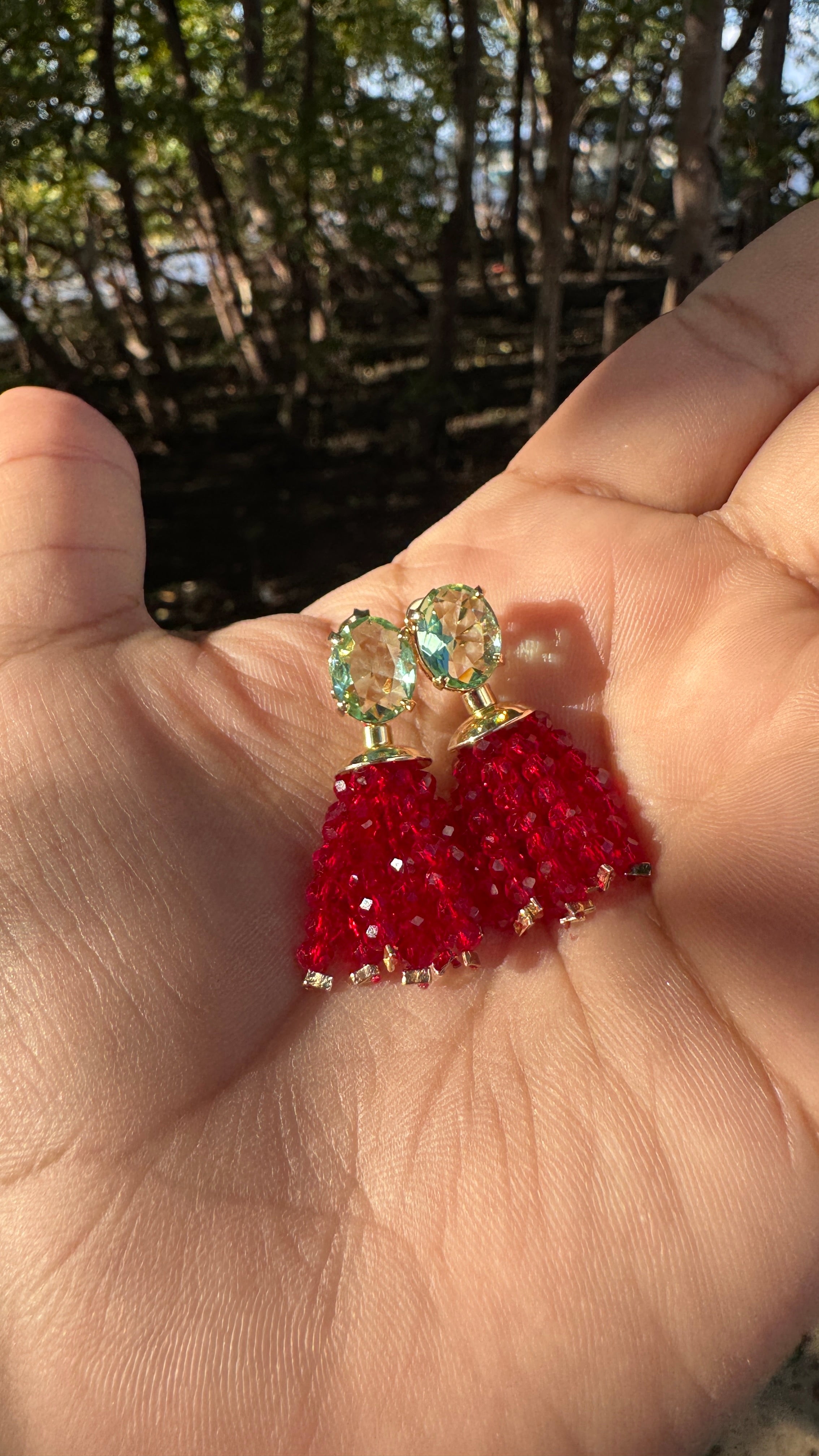 Brinco Paloma - Cherry