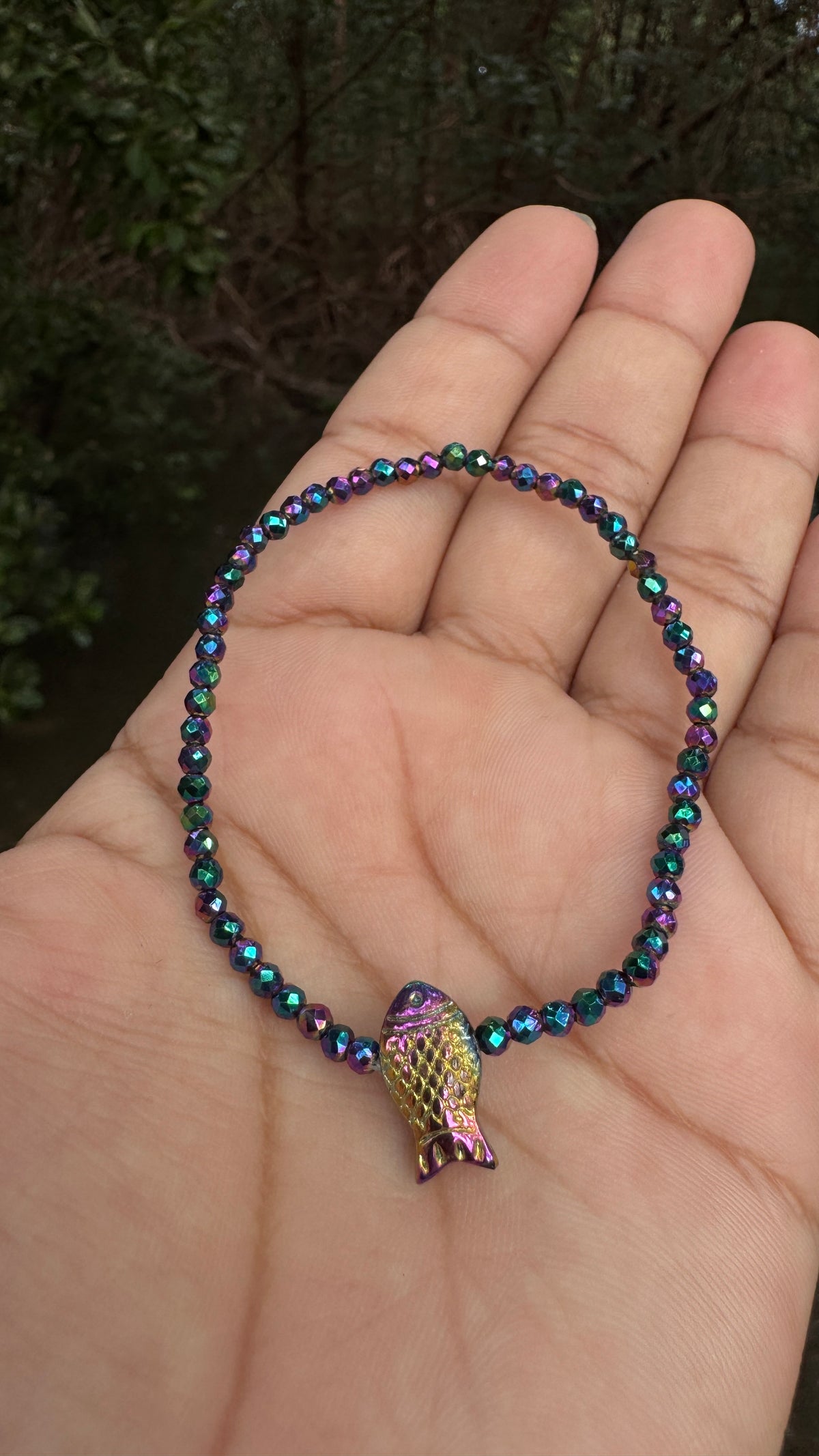 Pulseira peixe hematita