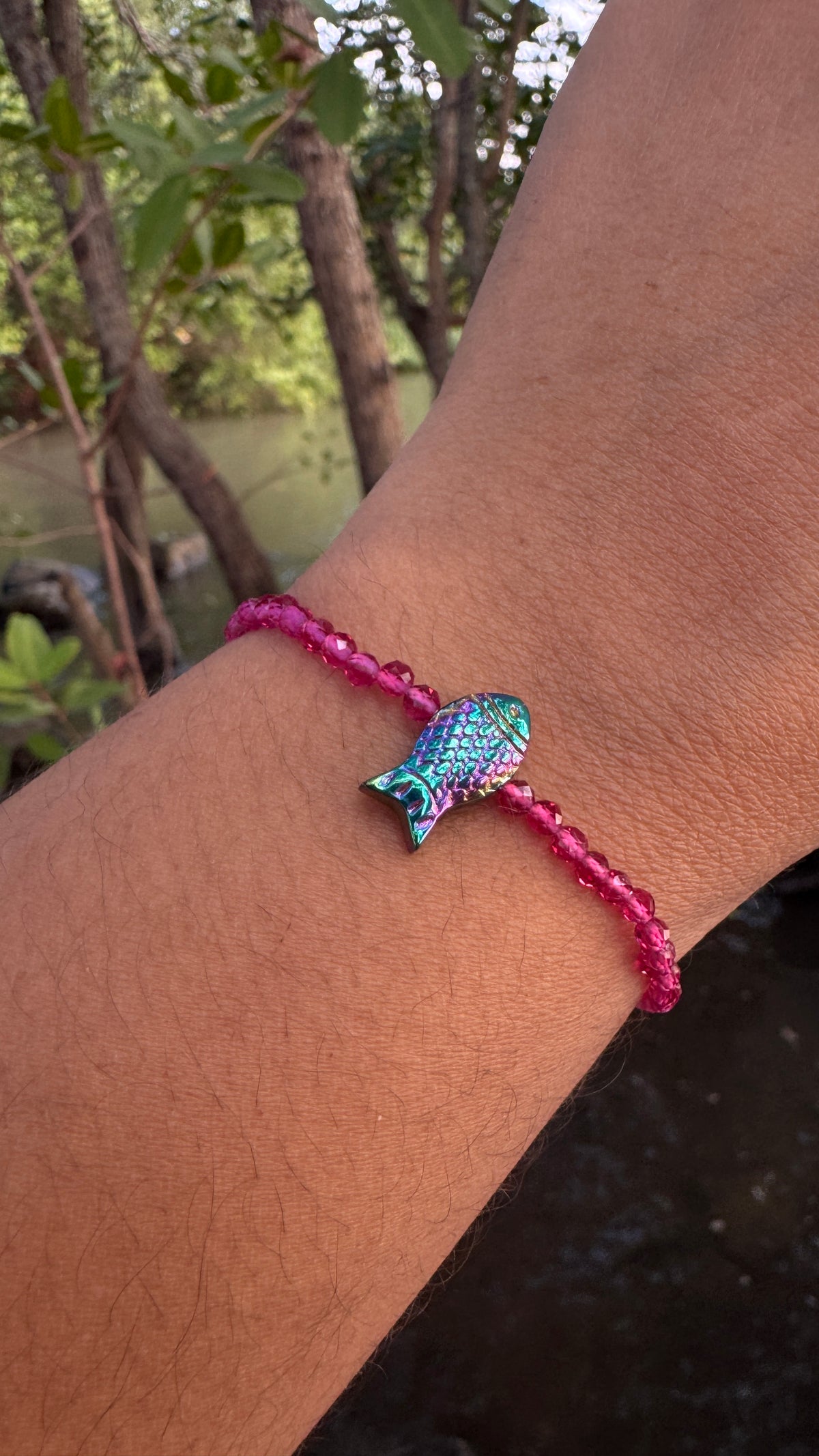 Pulseira peixe hematita