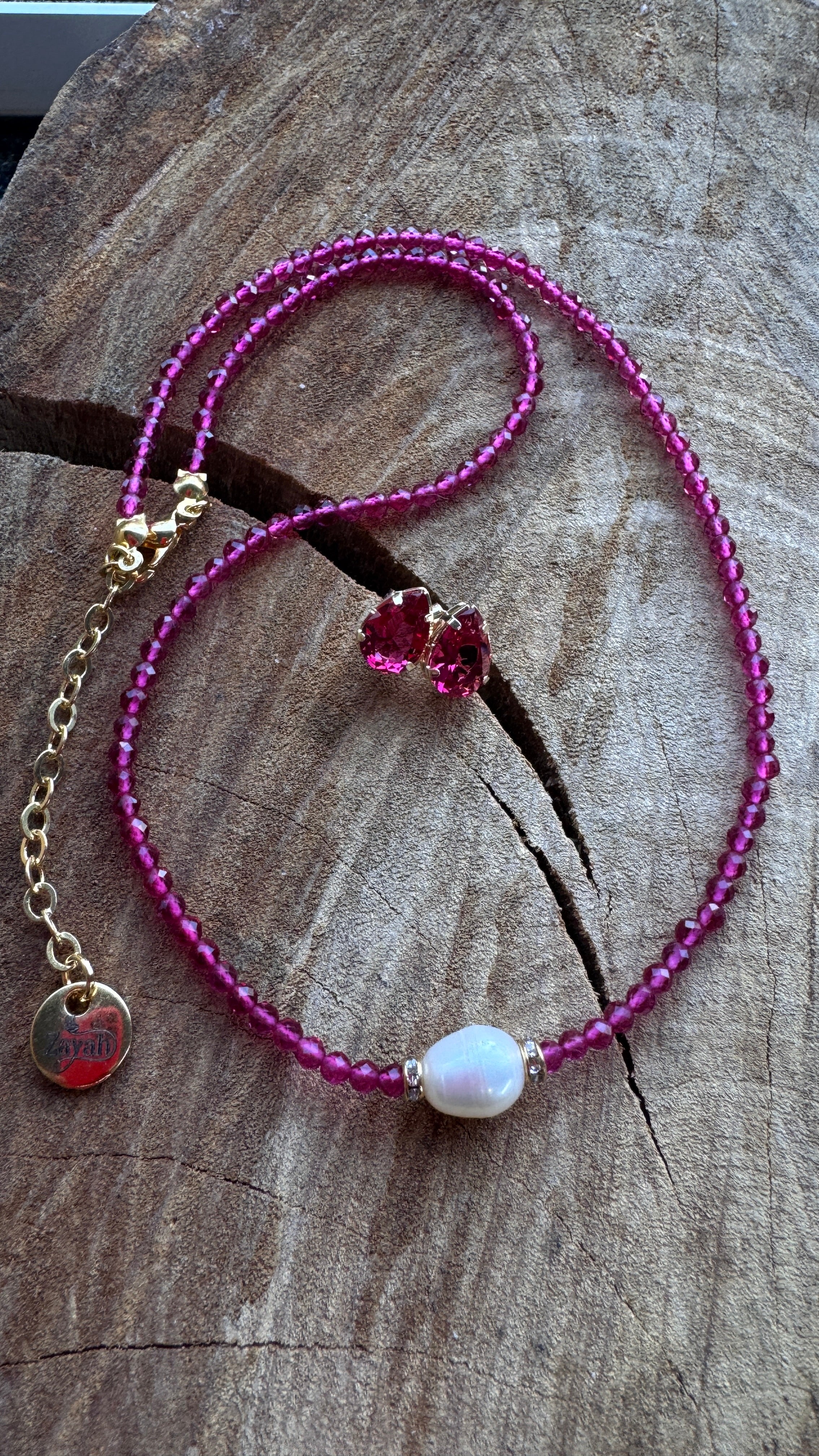 Conjunto cristais - Framboesa