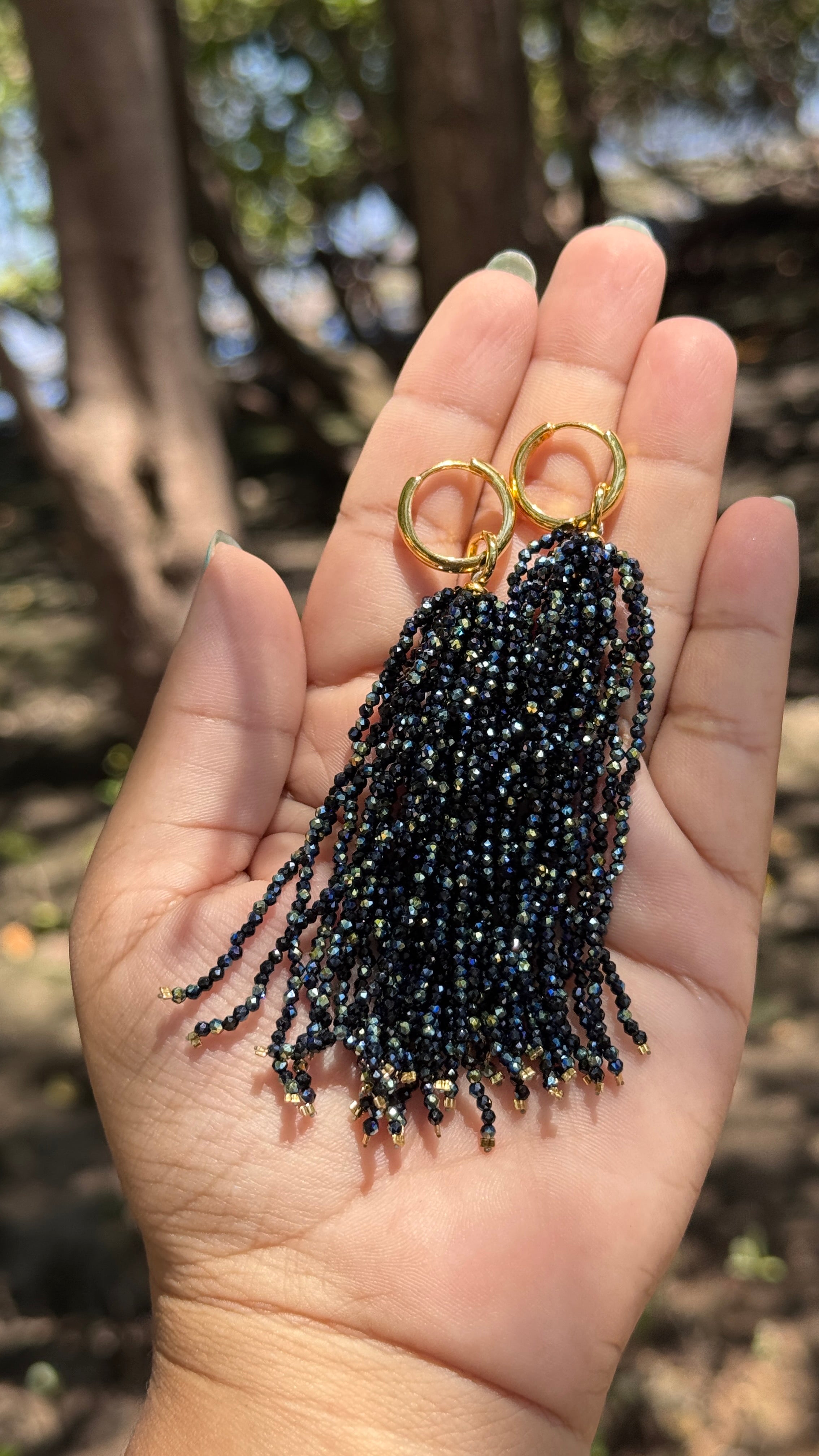 Brinco Franjão - preto mesclado