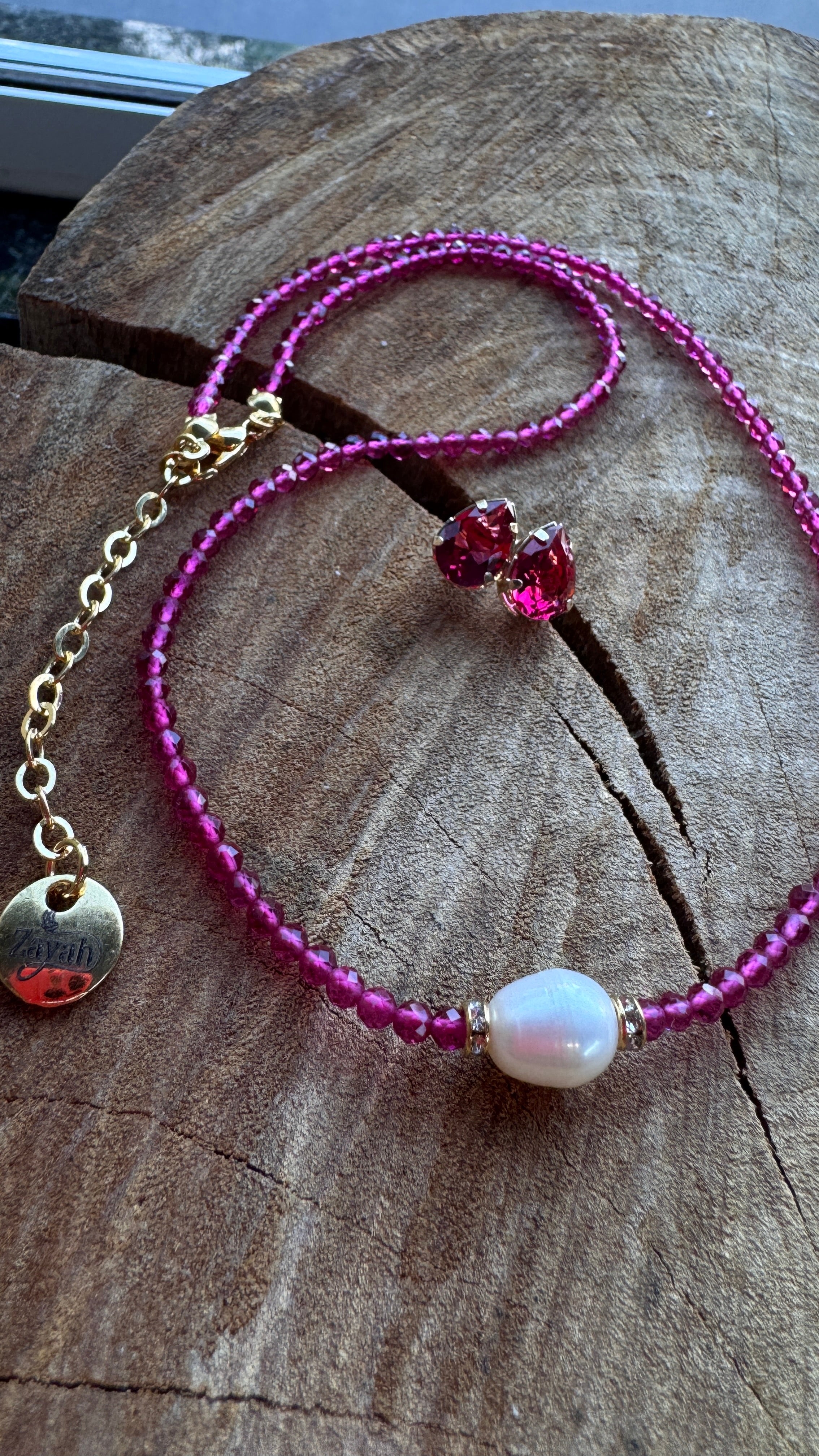 Conjunto cristais - Framboesa