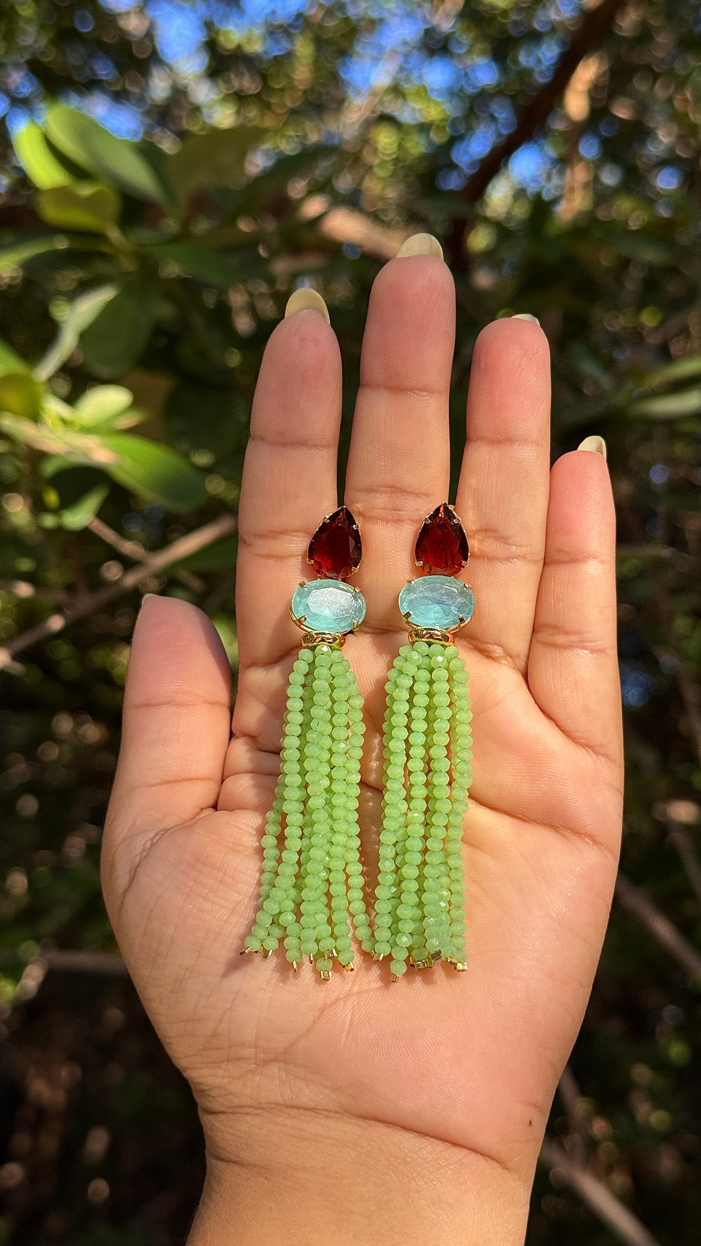 Brinco Taynara - Gota marrom