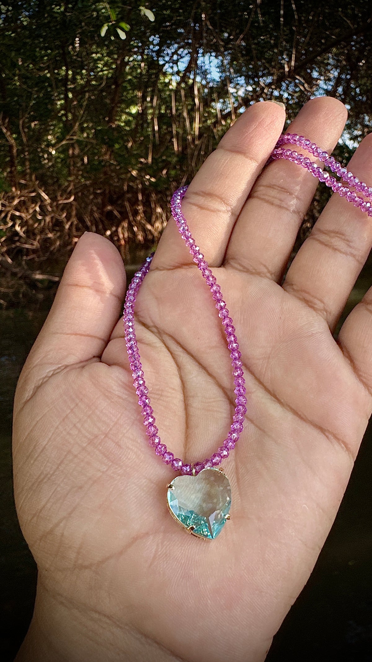 Colar Larissa - lavanda boreal