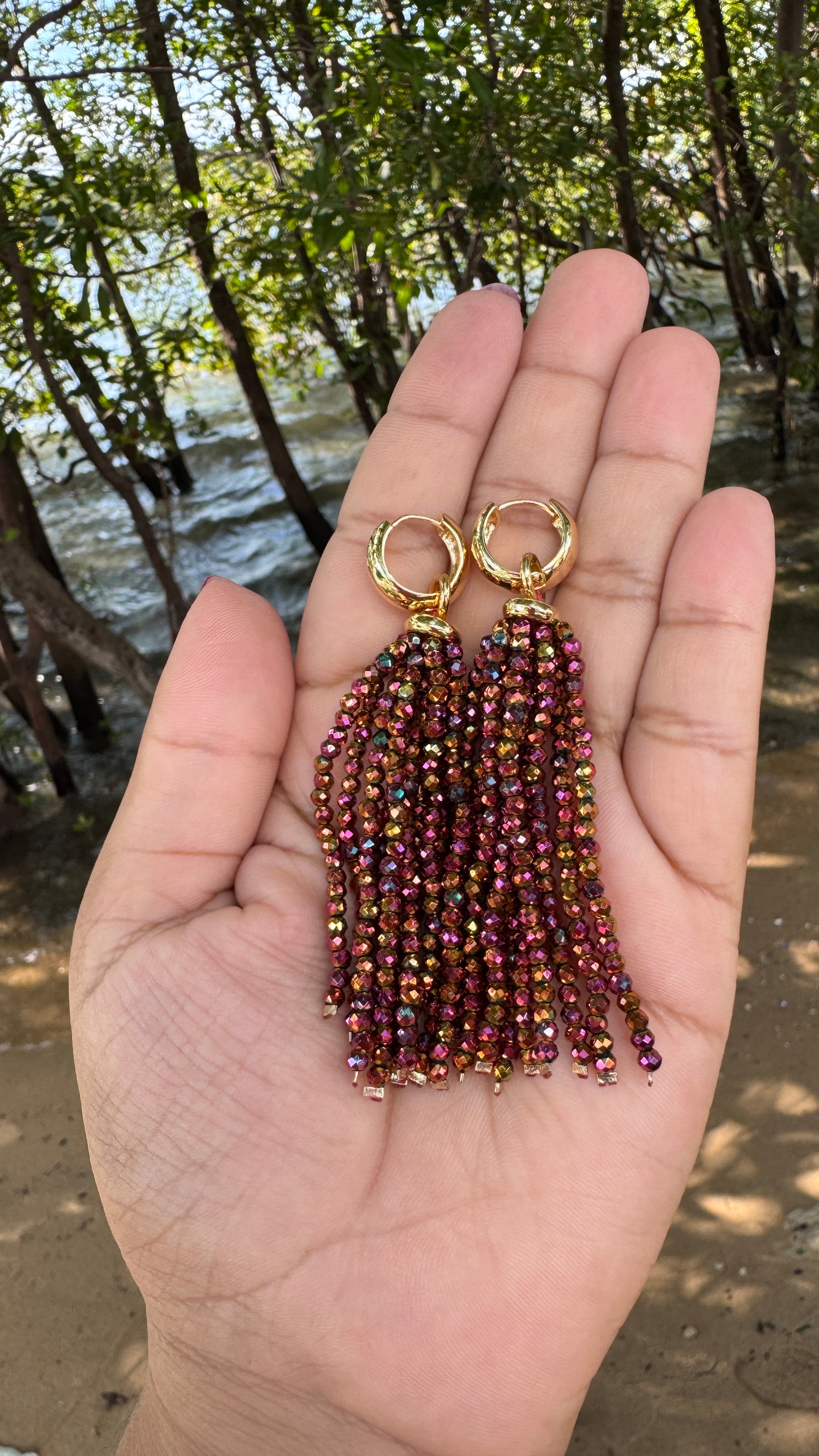 Brinco Zayah - Cobre mesclado