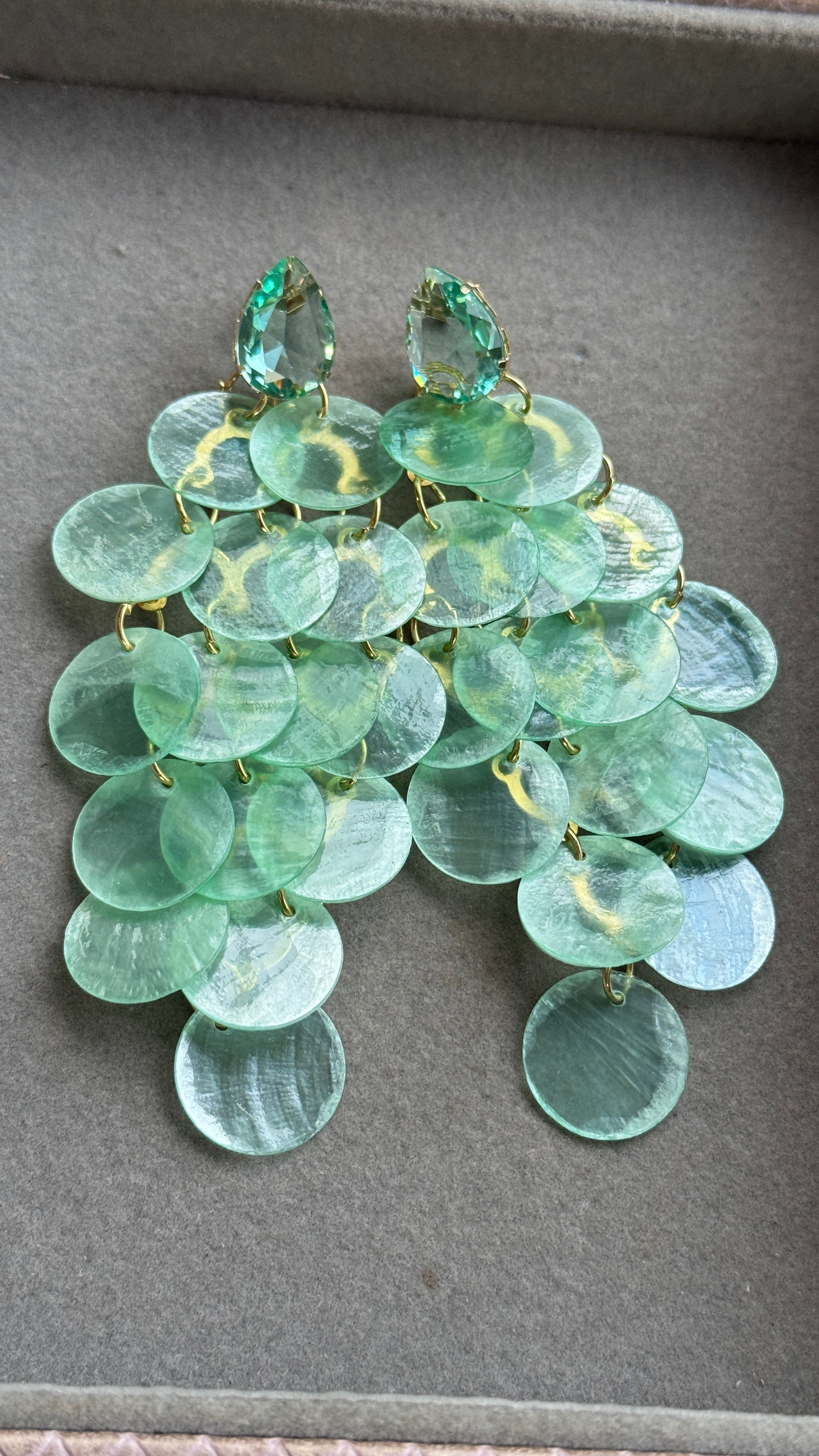 Brinco Isla metalizado - 12 cm