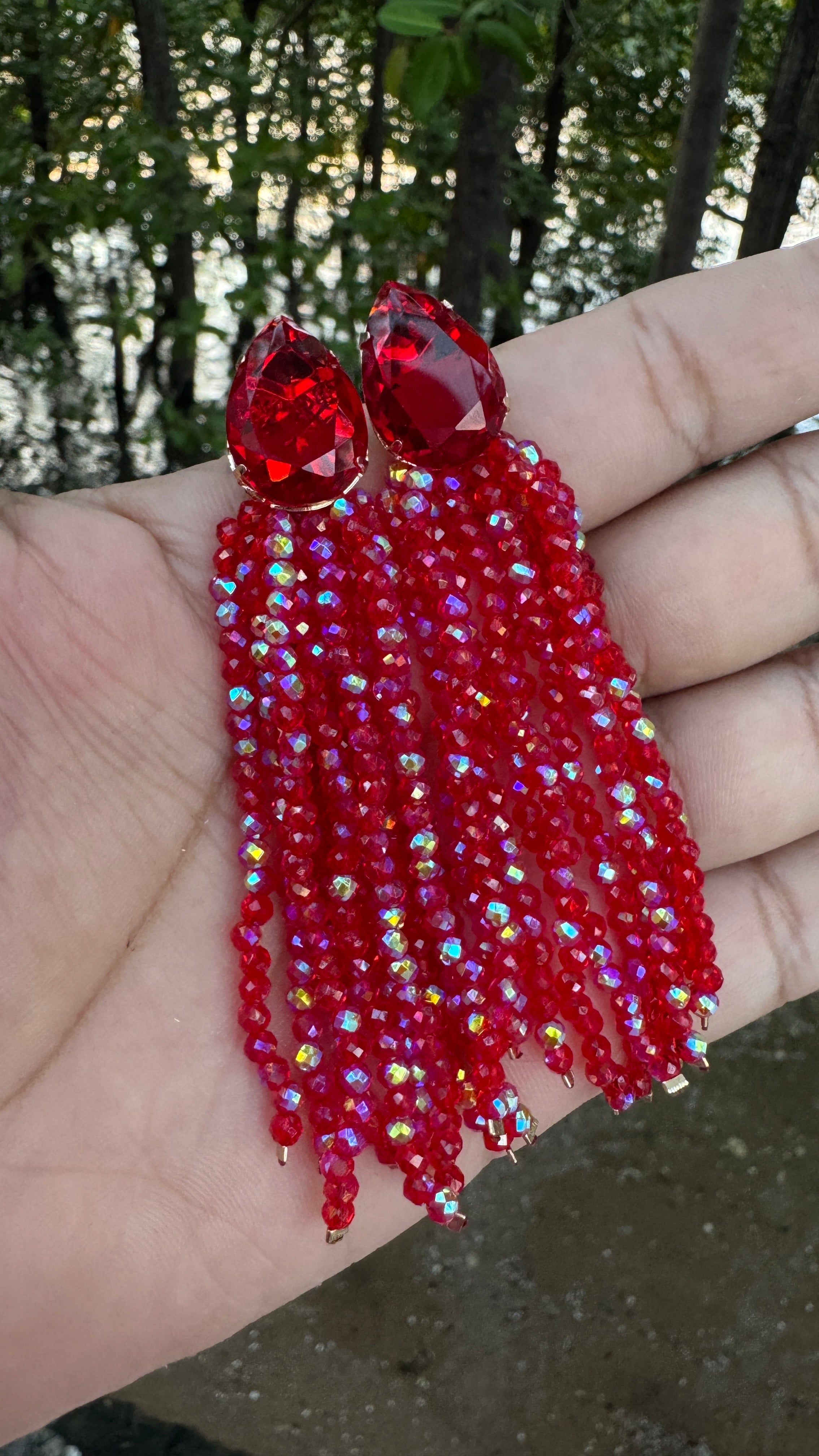 Brinco Astrid - vermelho