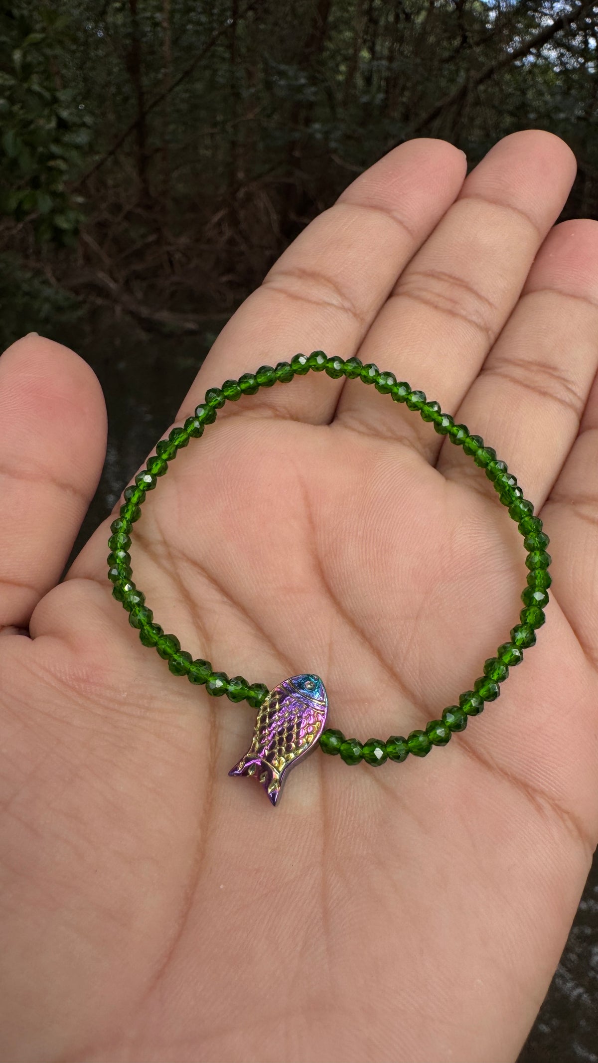 Pulseira peixe hematita