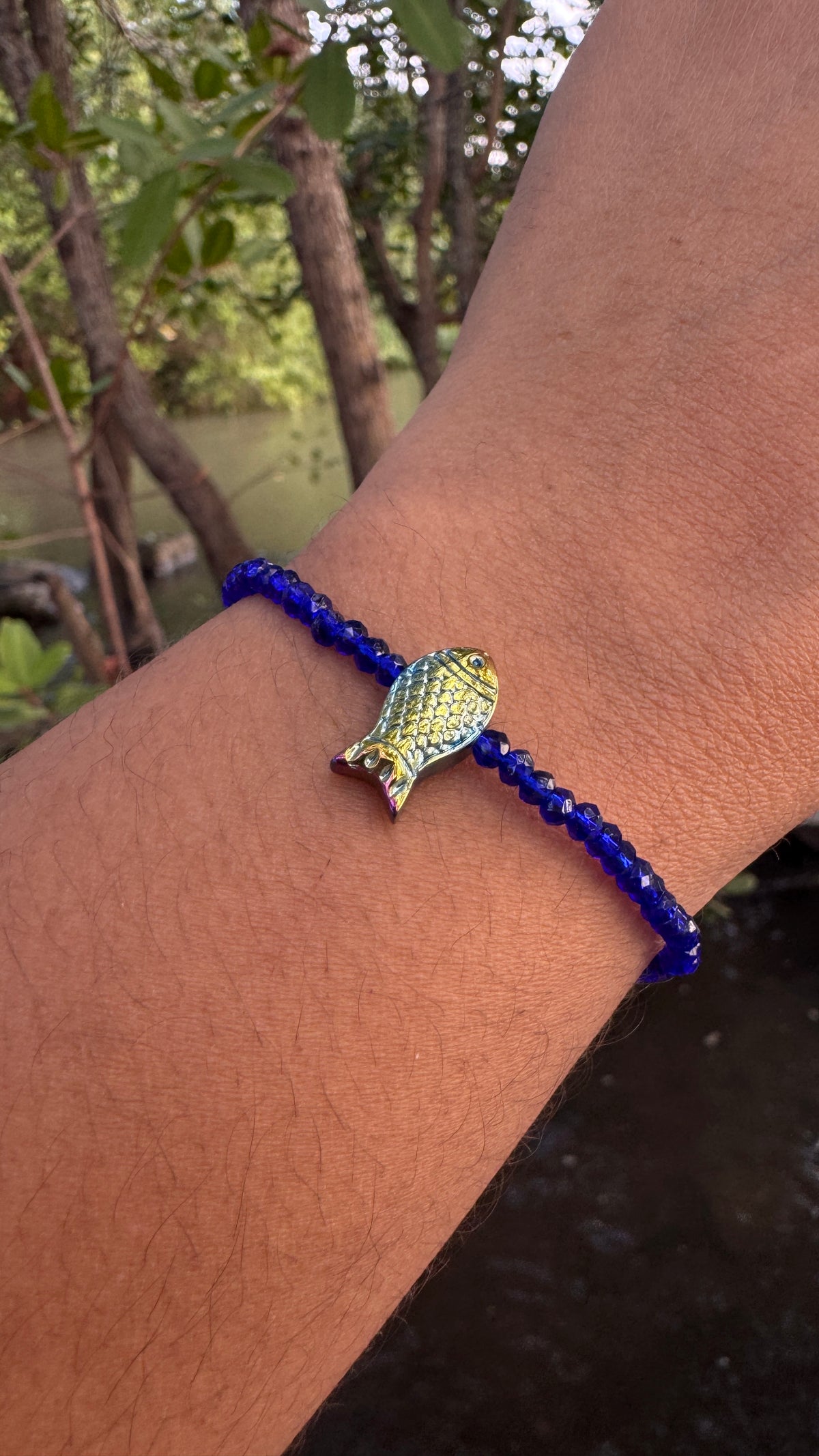 Pulseira peixe hematita