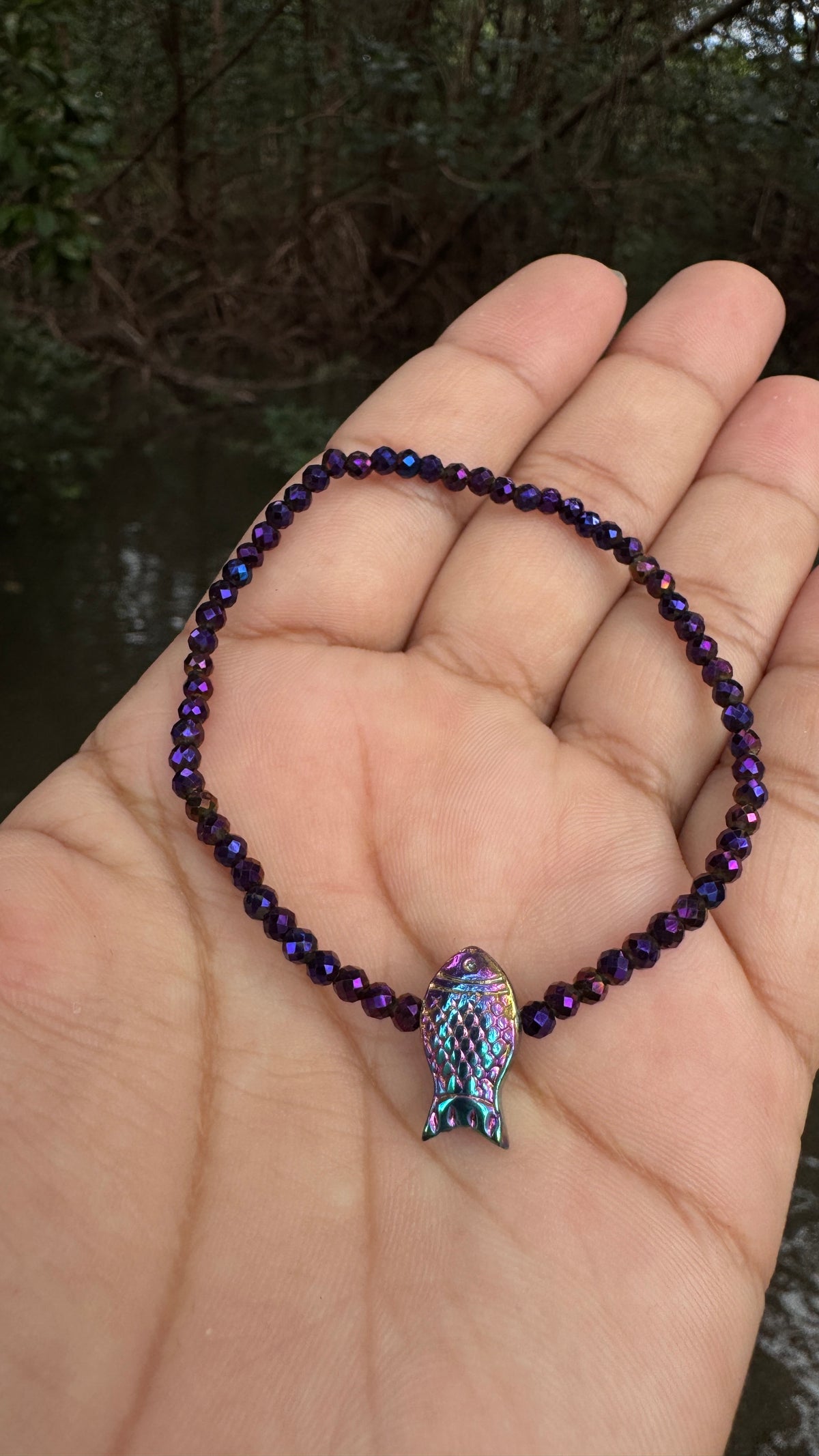 Pulseira peixe hematita