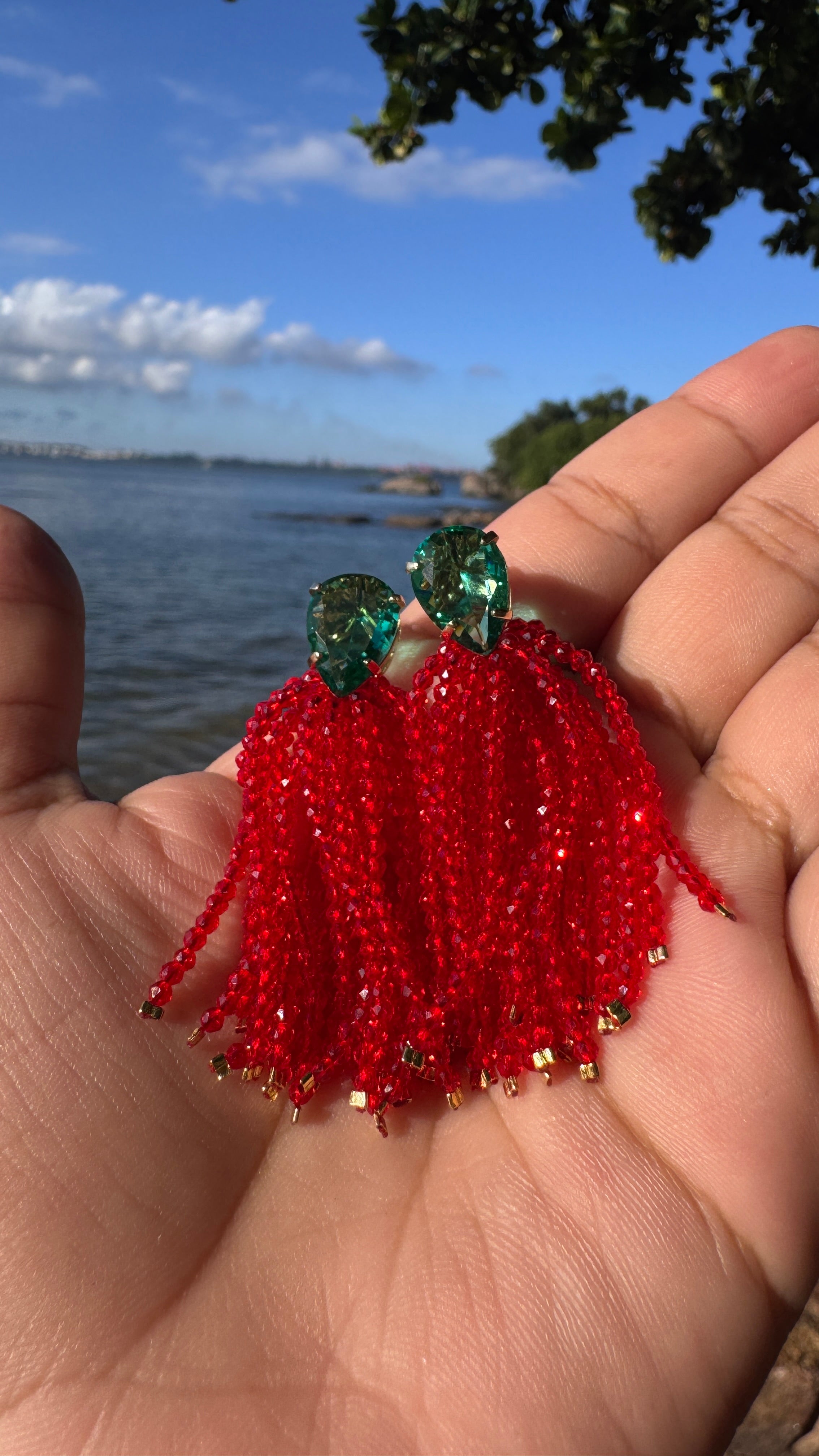 Brinco Clarissa - cherry