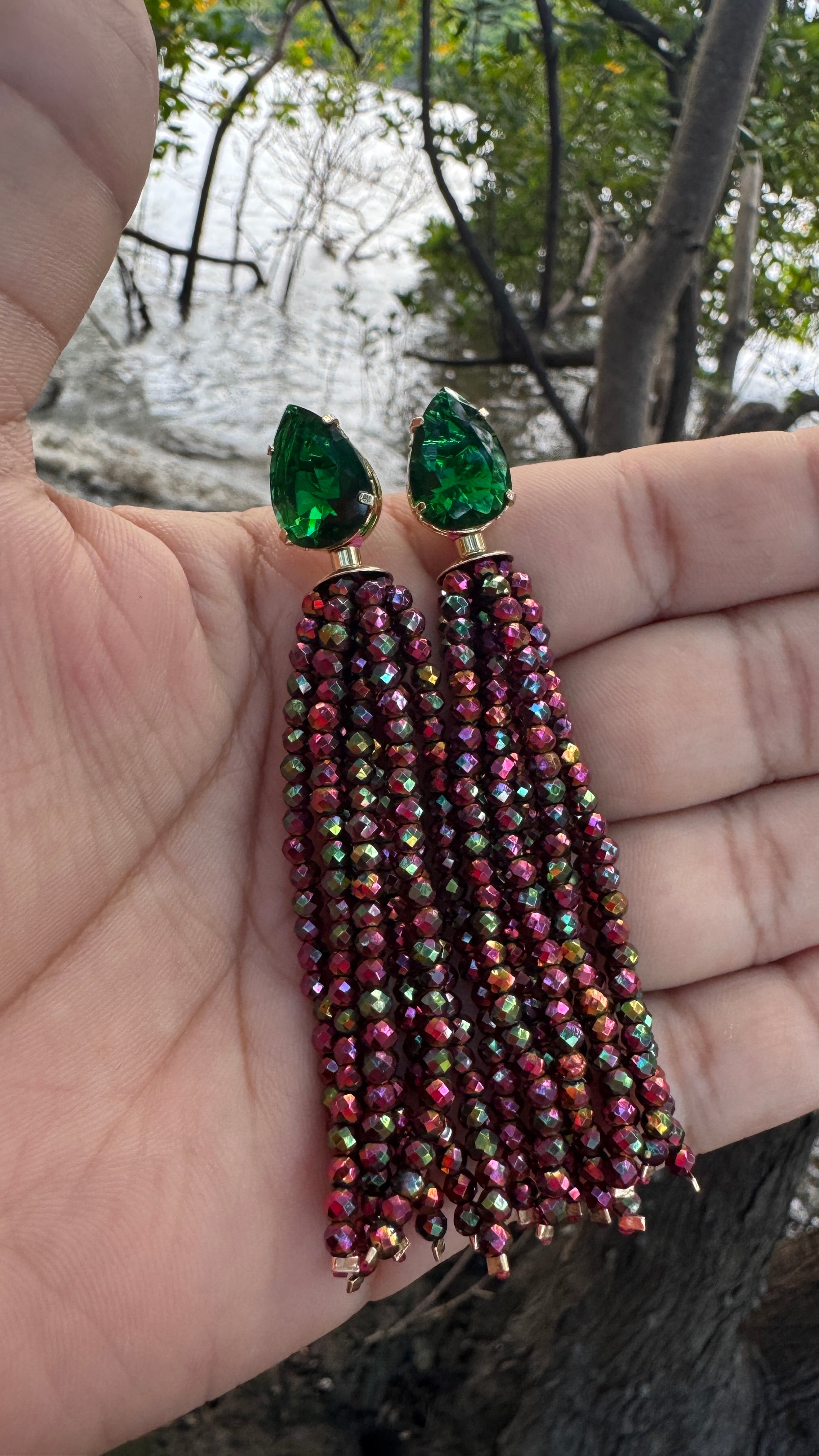 Brinco Amanda - colorido mesclado