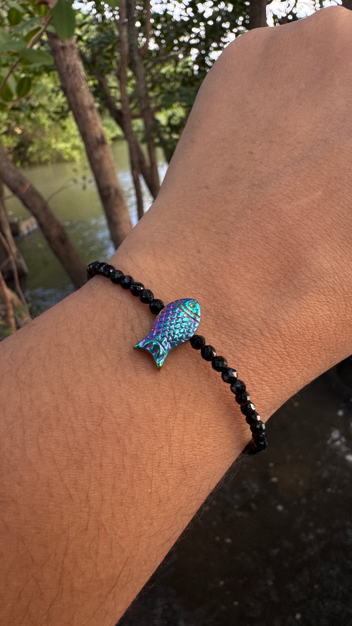 Pulseira peixe hematita