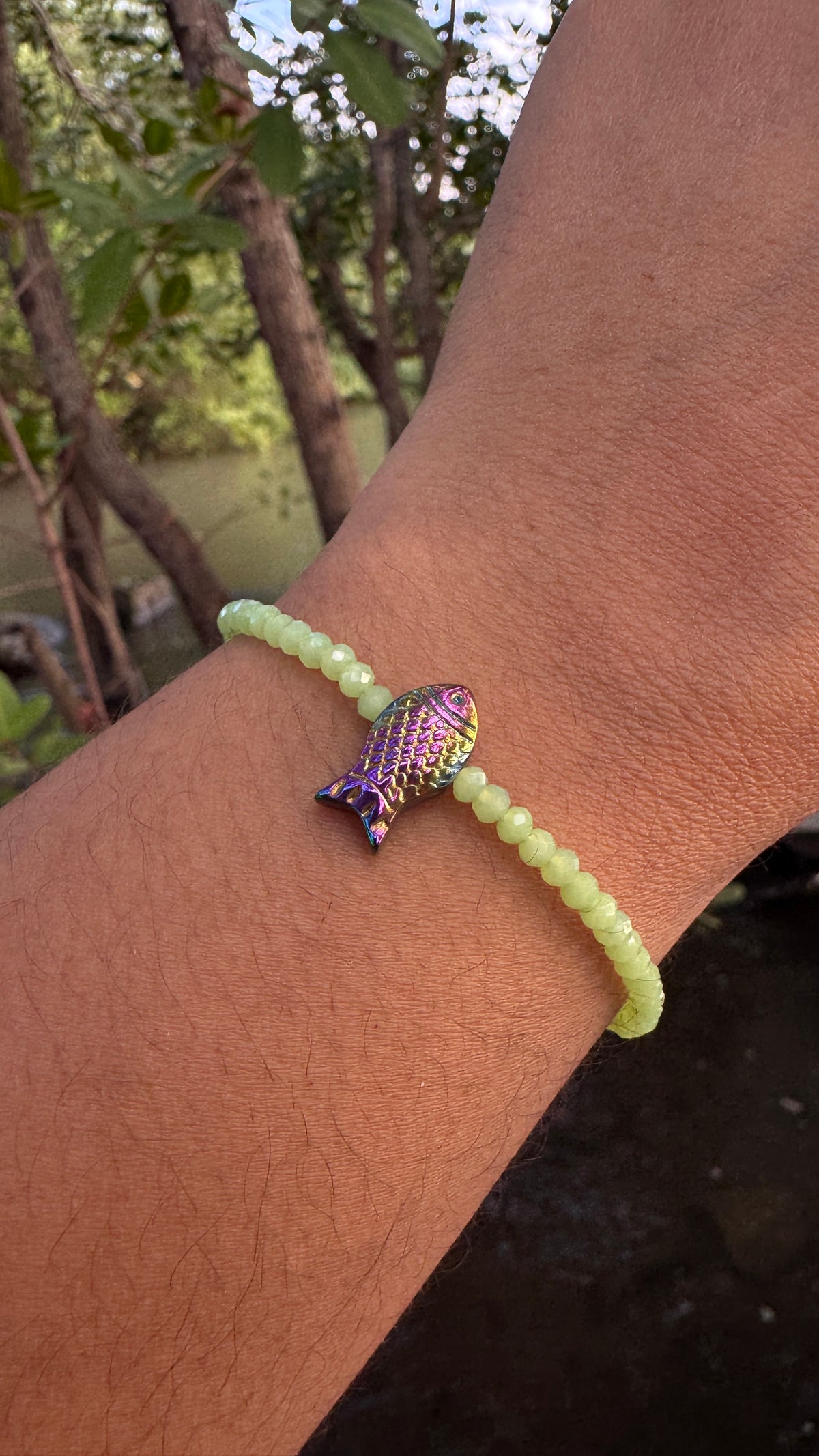 Pulseira peixe hematita