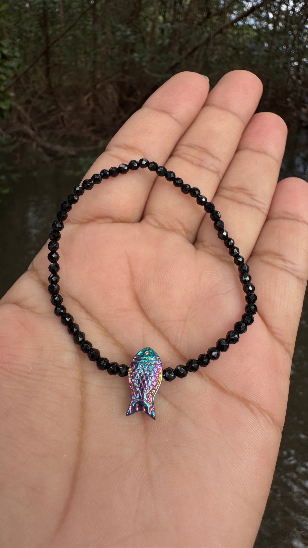 Pulseira peixe hematita
