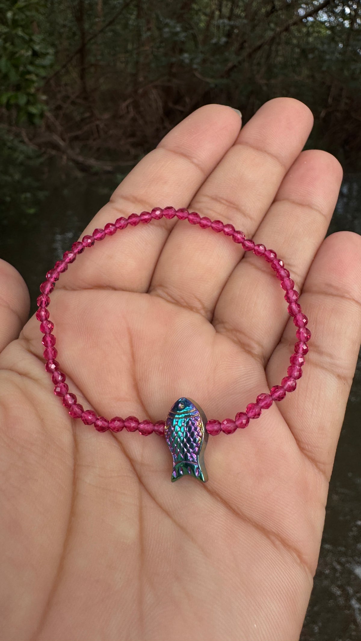 Pulseira peixe hematita