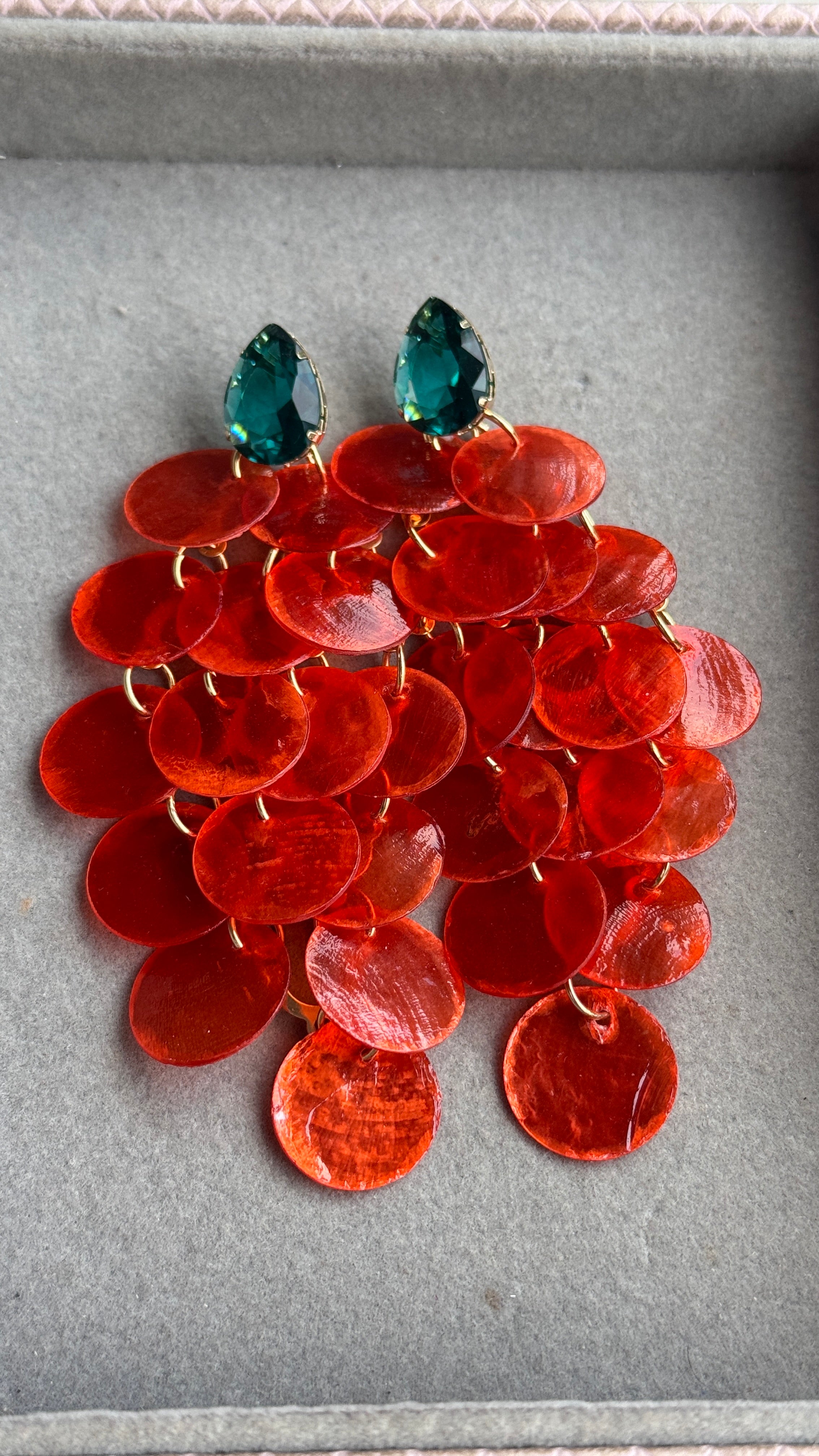 Brinco Isla metalizado - 12 cm