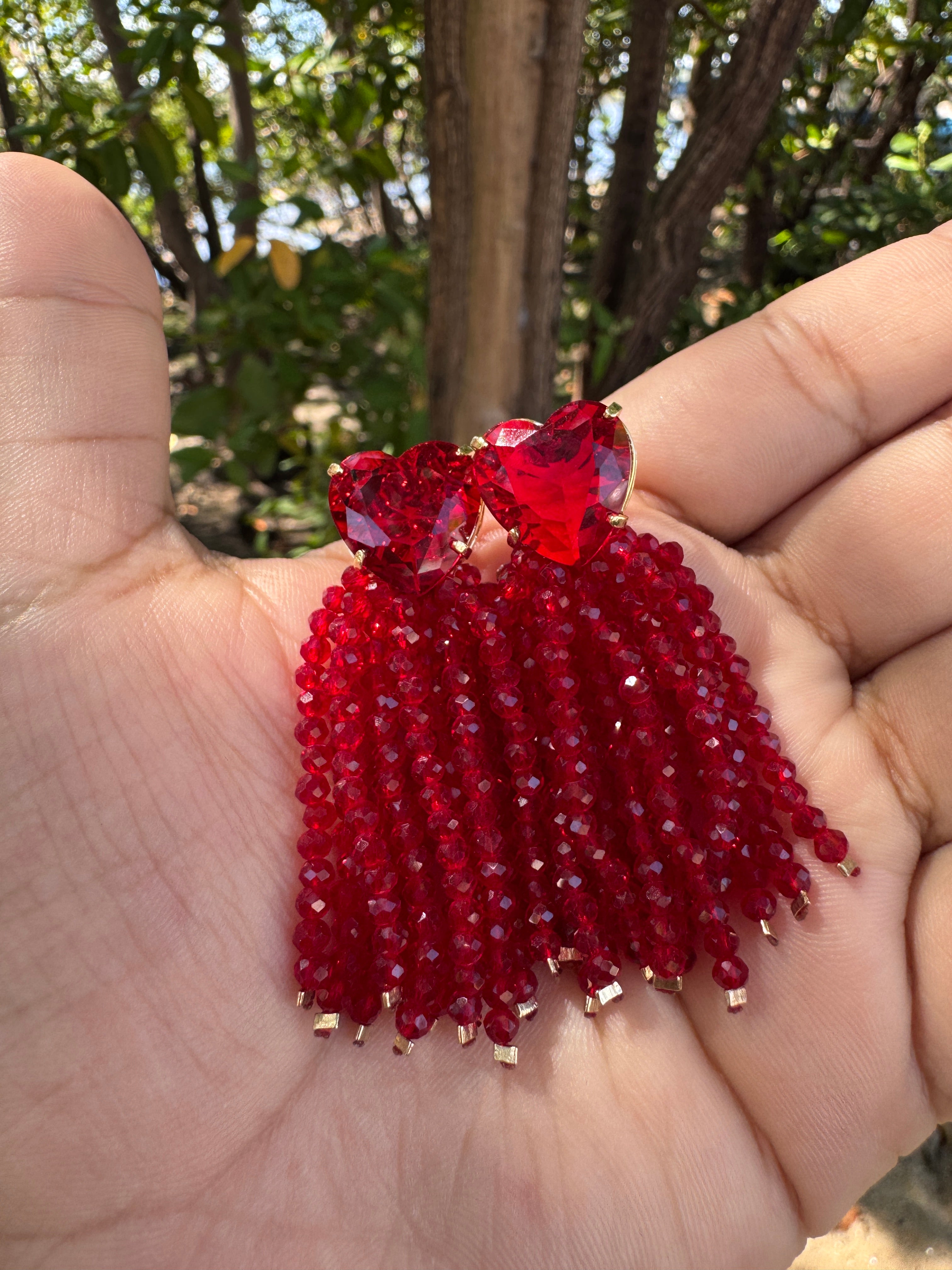 Brinco Larissa - Vermelho cherry