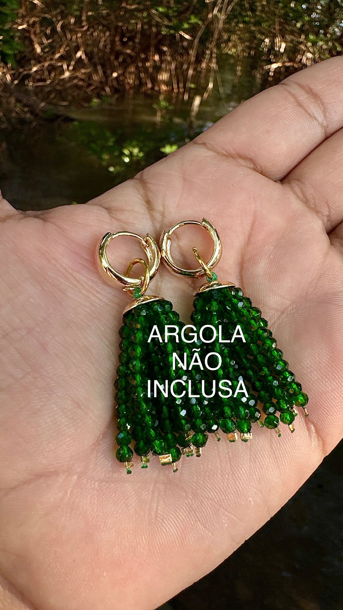 Franjas avulsas - esmeralda - 3cm