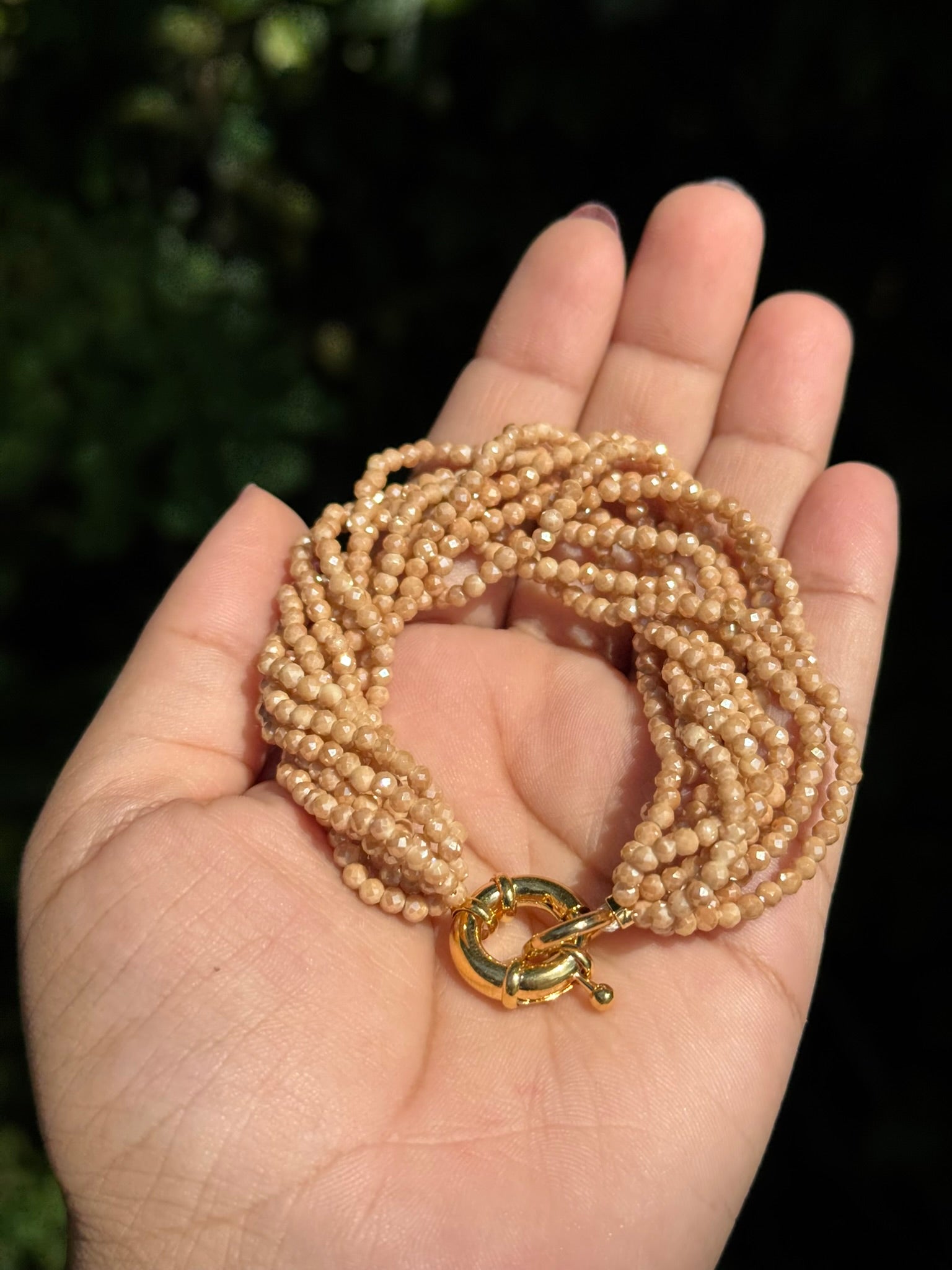 Pulseira Alessandra - Doce de leite